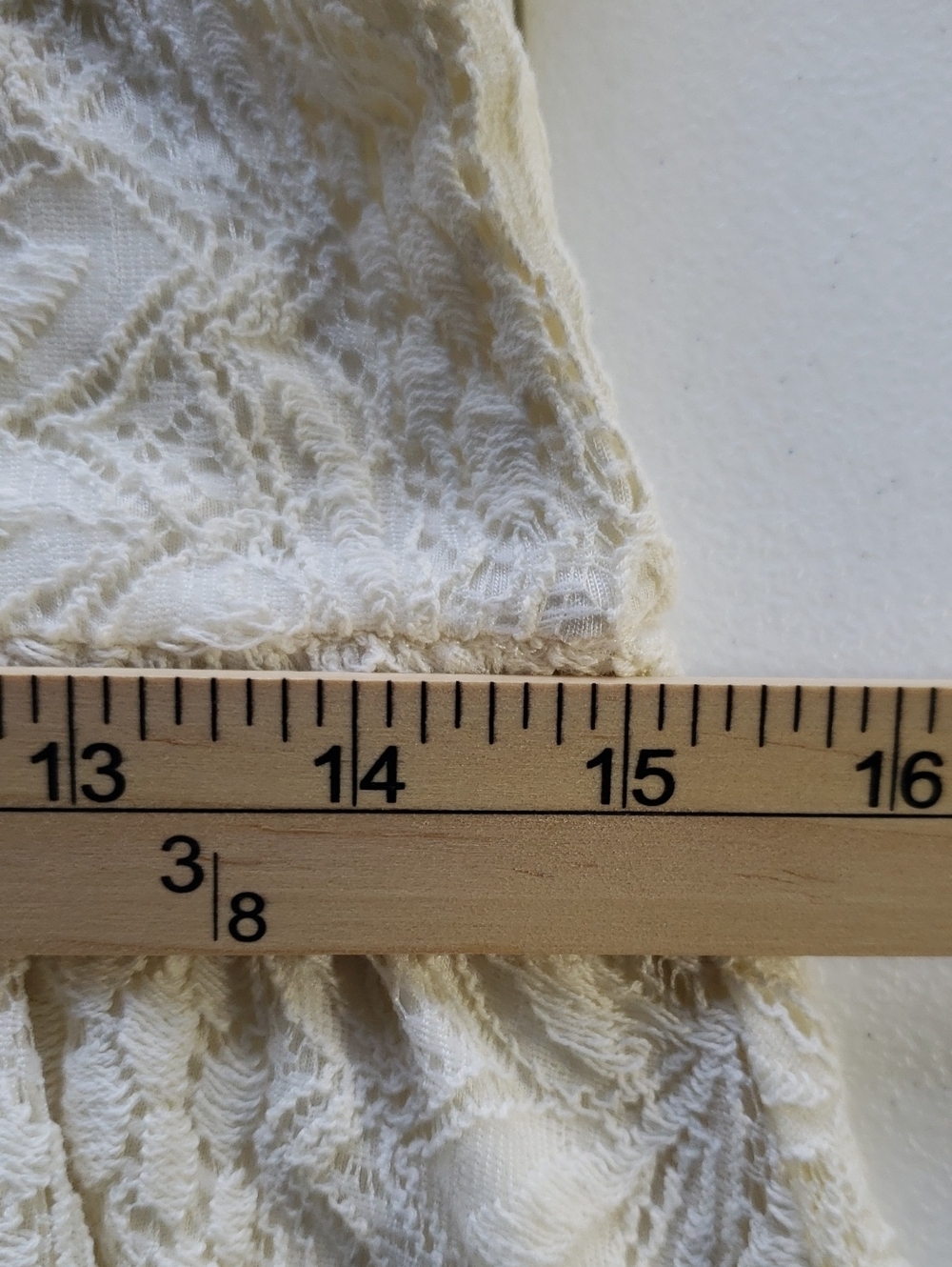 Free People Shake It Up Mini Dress Small Cream Ivory Crochet Lace Boho Wedding - Picture 11 of 15